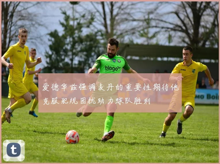 爱德华兹强调麦丹的重要性期待他克服犯规困扰助力球队胜利